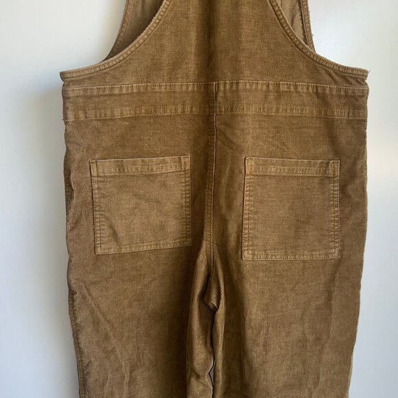 Aerie Overalls Corduroy Werk And Play Frayed Raw Hem Size Small ~EUC - Picture 7 of 12